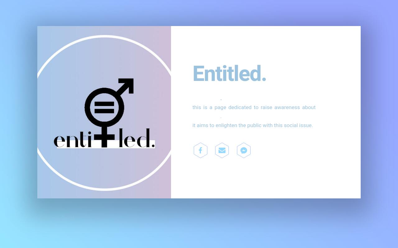 Carrd profile picture for @entitled